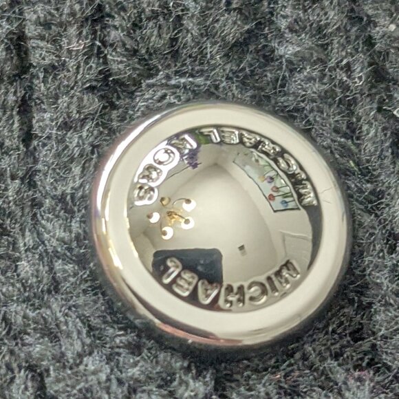 MICHAEL Michael Kors Women's Wide-Rib Button Turtleneck Poncho Black NWT - Picture 9 of 13